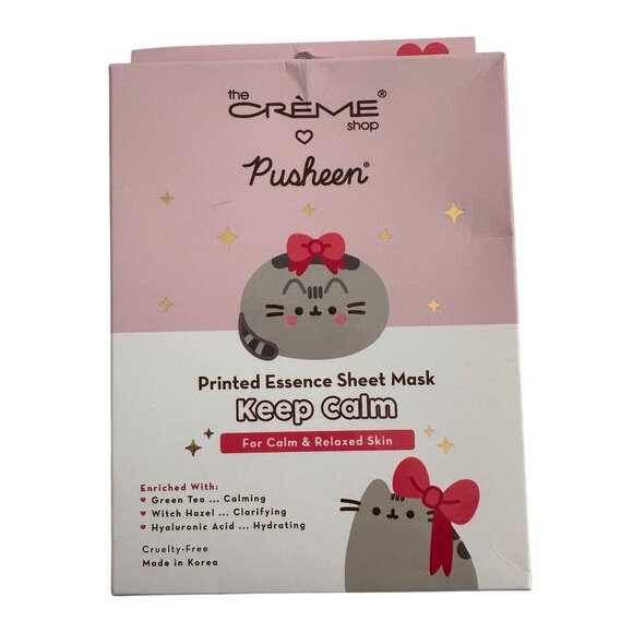 The Creme Shop Pusheen Keep Calm Printed Essence Sheet Face Mask Set of 3 - Picture 2 of 6
